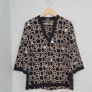 Ann Taylor Women's Blouse Embroidered.Size 14